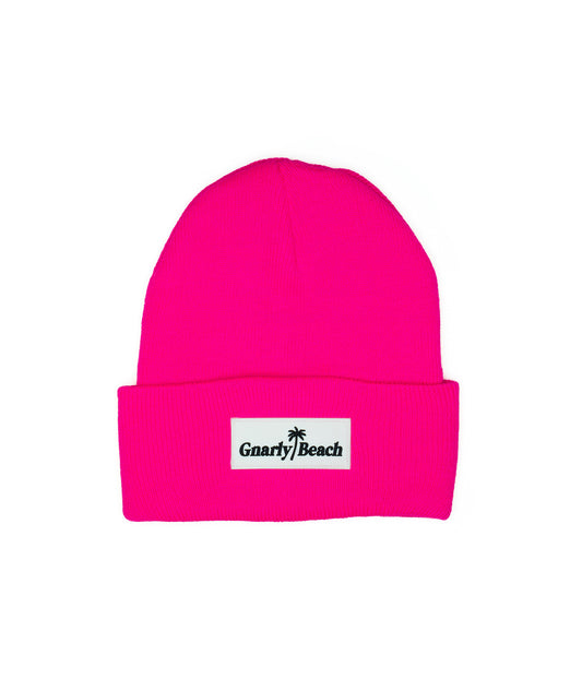 Fold Beanie | Hot Pink